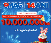 10 milioane de lei cadouri de ziua eMAG