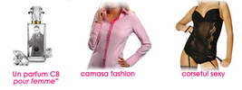 Castiga un parfum Pour Femme, o camasa femei si un corset sexy