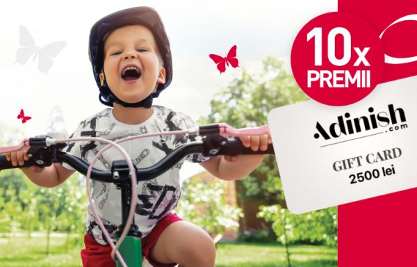 Câștigă 10 vouchere Adinish în valoare de 2.500 lei fiecare