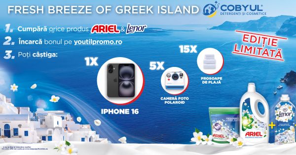 Câștigă un telefon iPhone 16 128GB 5G