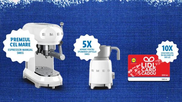 Câștigă un espressor manual SMEG ECF02WHEU