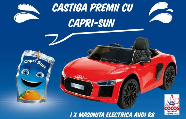 Câștigă 3 mașinuțe electrice Audi R8