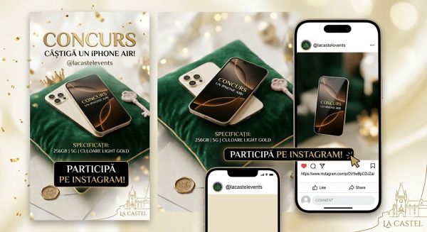 Câștigă un telefon iPhone Air 256GB 5G