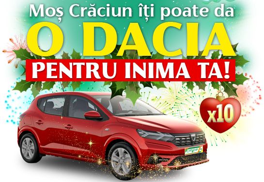 Câștigă 10 mașini Dacia Sandero