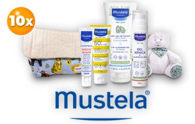 Câștigă 10 seturi cosmetice Mustela