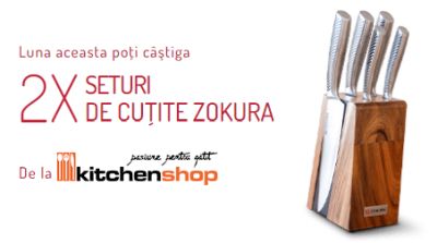 Câștigă 2 seturi de cuțite Zokura