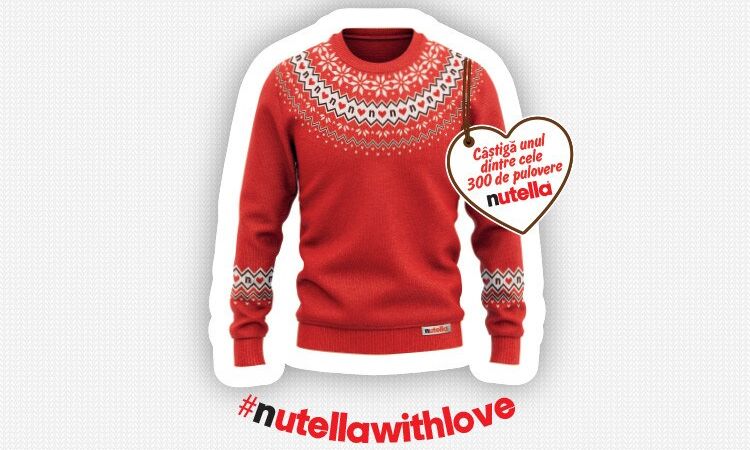 Câștigă 300 pulovere de Crăciun Nutella