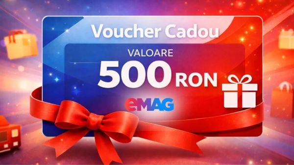 Câștigă 100 vouchere eMAG în valoare de 500 lei fiecare