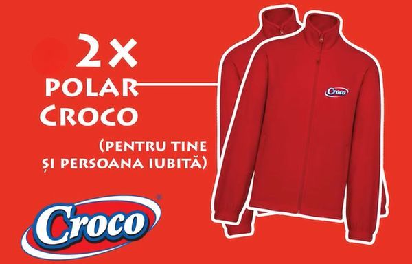 Câștigă 24 x 2 hanorace polar Croco