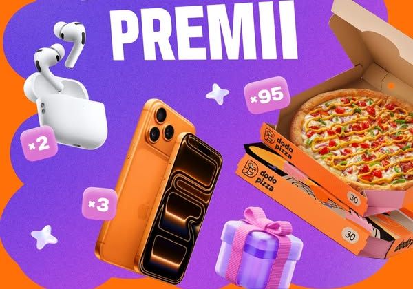 Câștigă 3 telefoane iPhone 17 Pro 256GB 5G