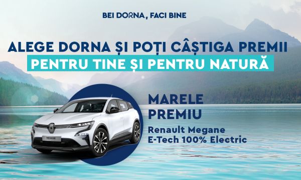 Câștigă o mașină electrică Renault Megane E-Tech