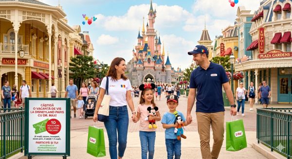 Câștigă 10 vacanțe cu familia la Disneyland Paris