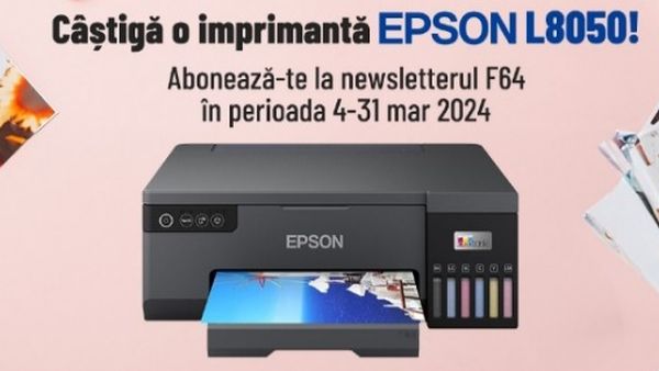 Câștigă o imprimantă Epson EcoTank L8050