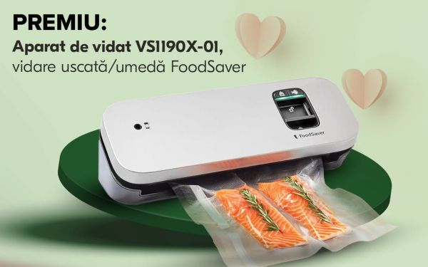 Câștigă un aparat de vidat alimente FoodSaver VS1190X-01
