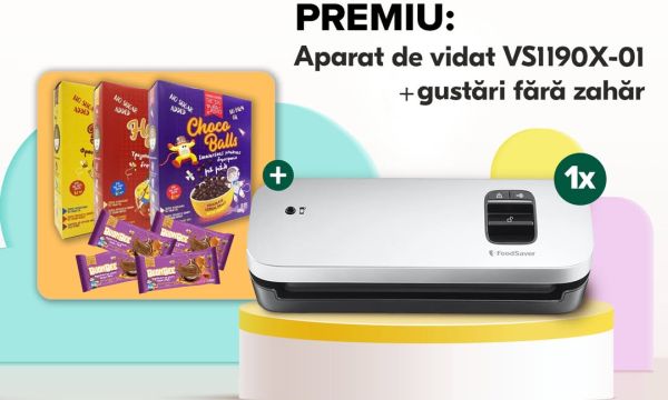 Câștigă un aparat de vidat alimente FoodSaver VS1190X-01