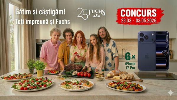 Câștigă 6 telefoane iPhone 17 Pro 256GB 5G