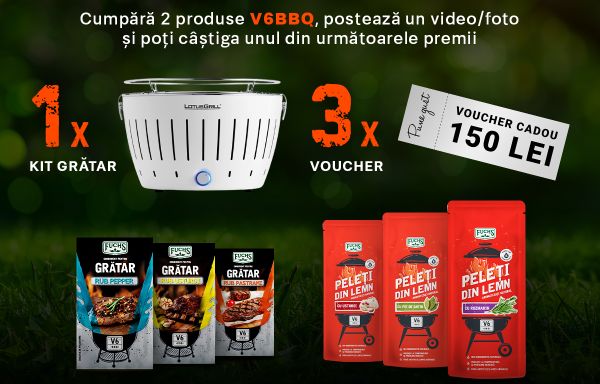 Câștigă 3 grătare pe cărbune Lotus Grill