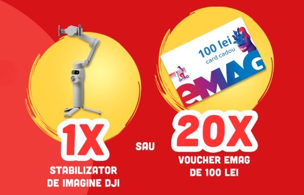 Câștigă un stabilizator de imagine DJI