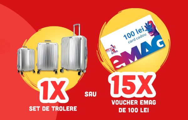 Câștigă un set de 3 trollere voiaj