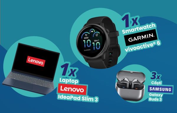 Câștigă un laptop Lenovo IdeaPad Slim 3