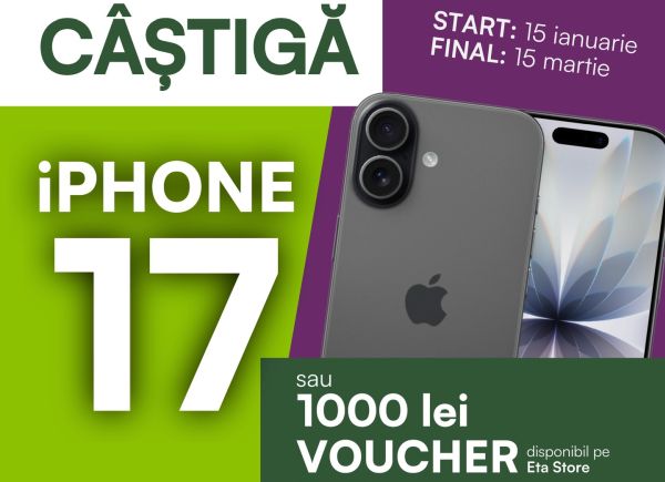 Câștigă un telefon iPhone 17 256GB 5G
