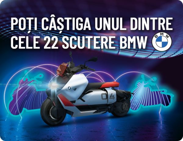 Câștigă 22 de scutere electrice BMW CE 04