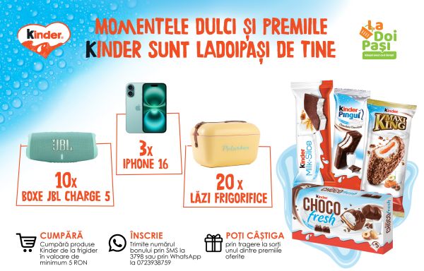 Câștigă 3 telefoane iPhone 16 128GB 5G