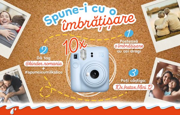 Câștigă 10 aparate foto instant Fujifilm Instax Mini 12