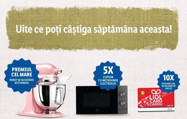 Câștigă un robot de bucătărie KitchenAid Artisan