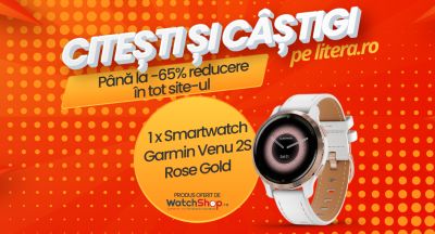 Câștigă un smartwatch Garmin Venu 2S Rose Gold