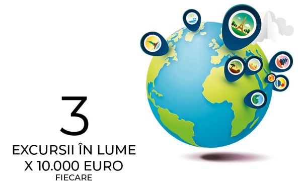 Câștigă 3 vacanțe în valoare de 10.000 euro fiecare
