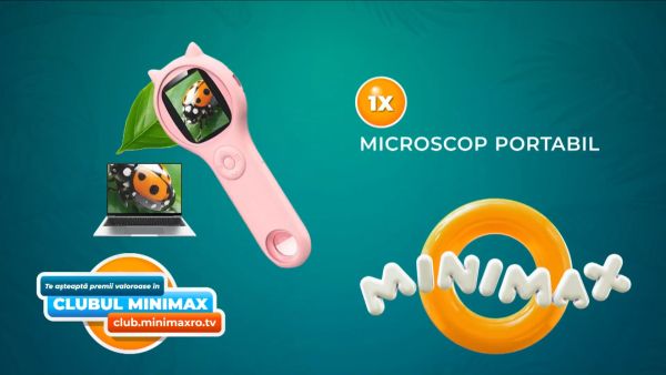 Câștigă un microscop educațional portabil pentru copii