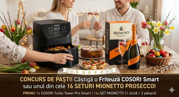 Câștigă o friteuză cu aer cald Cosori Turbo Tower Pro Smart
