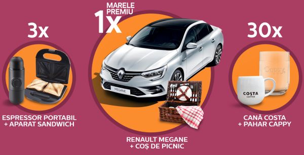 Câștigă o mașină Renault Megane Intens