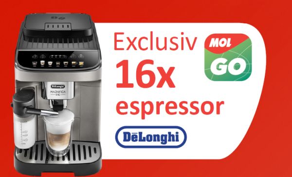 Câștigă 16 espressoare automate De'Longhi Magnifica Evo