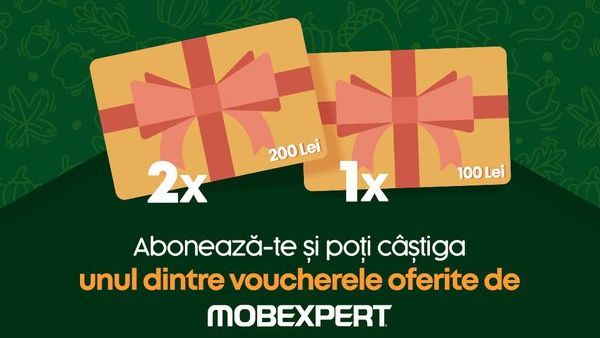 Câștigă 3 vouchere Mobexpert în valoare totală de 500 lei