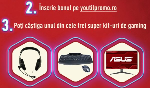 Câștigă unul dintre cele 3 kituri de gaming ASUS