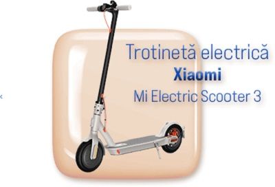 Câștigă 4 trotinete electrice Xiaomi Mi Electric Scooter 3