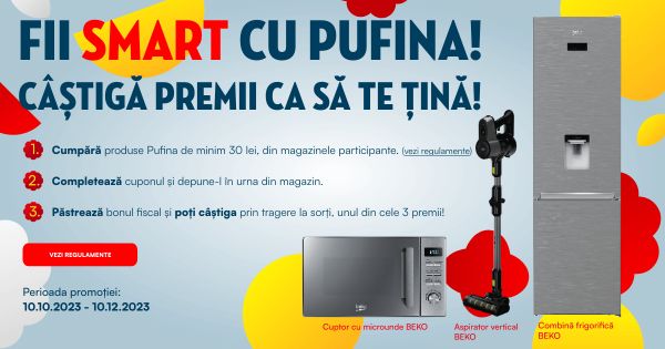 Câștigă 7 combine frigorifice Beko