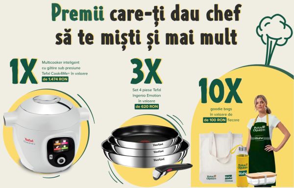 Câștigă un multicooker Tefal Cook4Me+