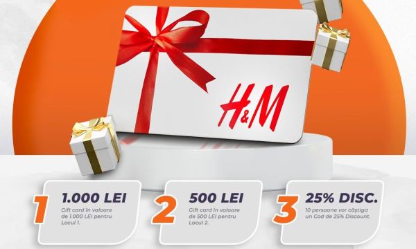 Câștigă un voucher H&M în valoare de 1.000 lei