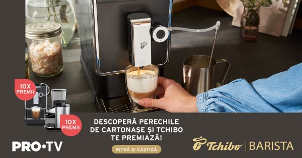 Câștigă 10 espressoare automate Tchibo Esperto Pro