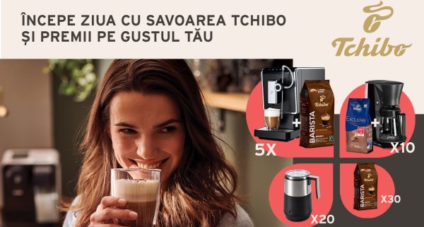 Câștigă 5 espressoare Tchibo Esperto PRO
