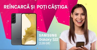 Câștigă 6 telefoane Samsung Galaxy S22 128GB