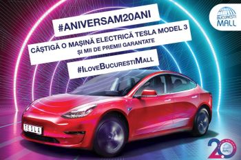 Câștigă o mașină electrică Tesla Model 3