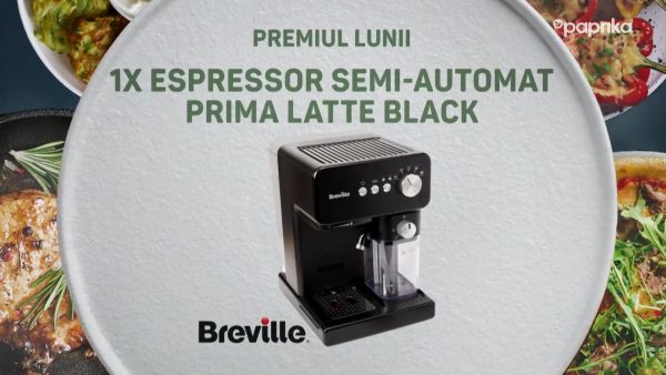 Câștigă un espressor manual Breville Prima Latte