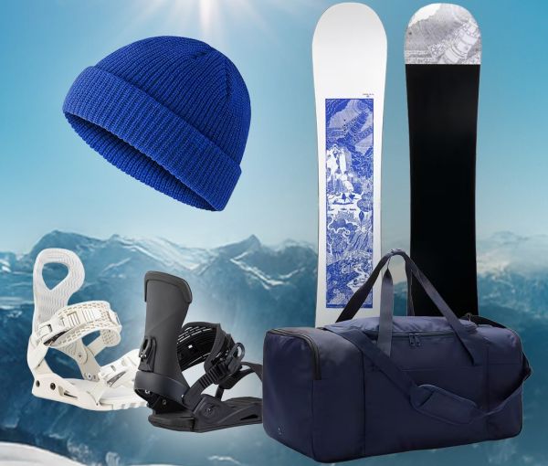 Câștigă un echipament de snowboarding