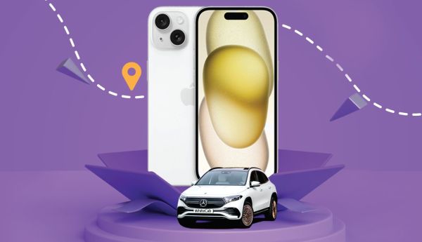 Câștigă un telefon iPhone 15 128GB 5G