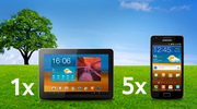 Castiga o tableta Samsung Galaxy Tab si 5 telefoane Samsung Galaxy S II