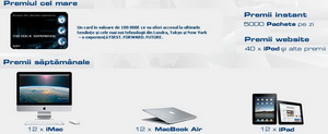Concurs "First, Forward, Future": castiga 12 tablete iPad, 12 laptopuri MacBook Air, 12 calculatoare iMac si alte mii de premii